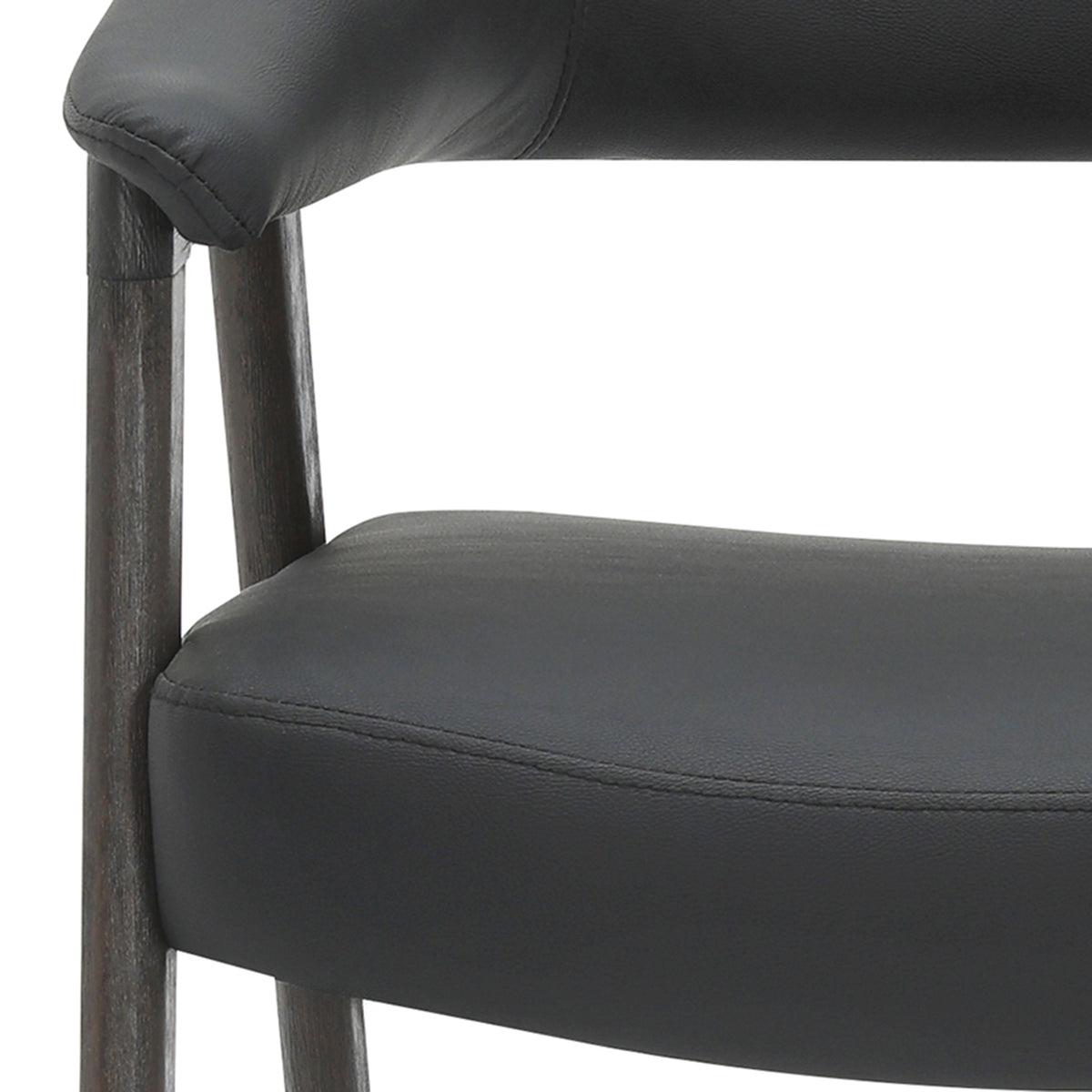 Bexley Accent Chair (Black and Dark Walnut)