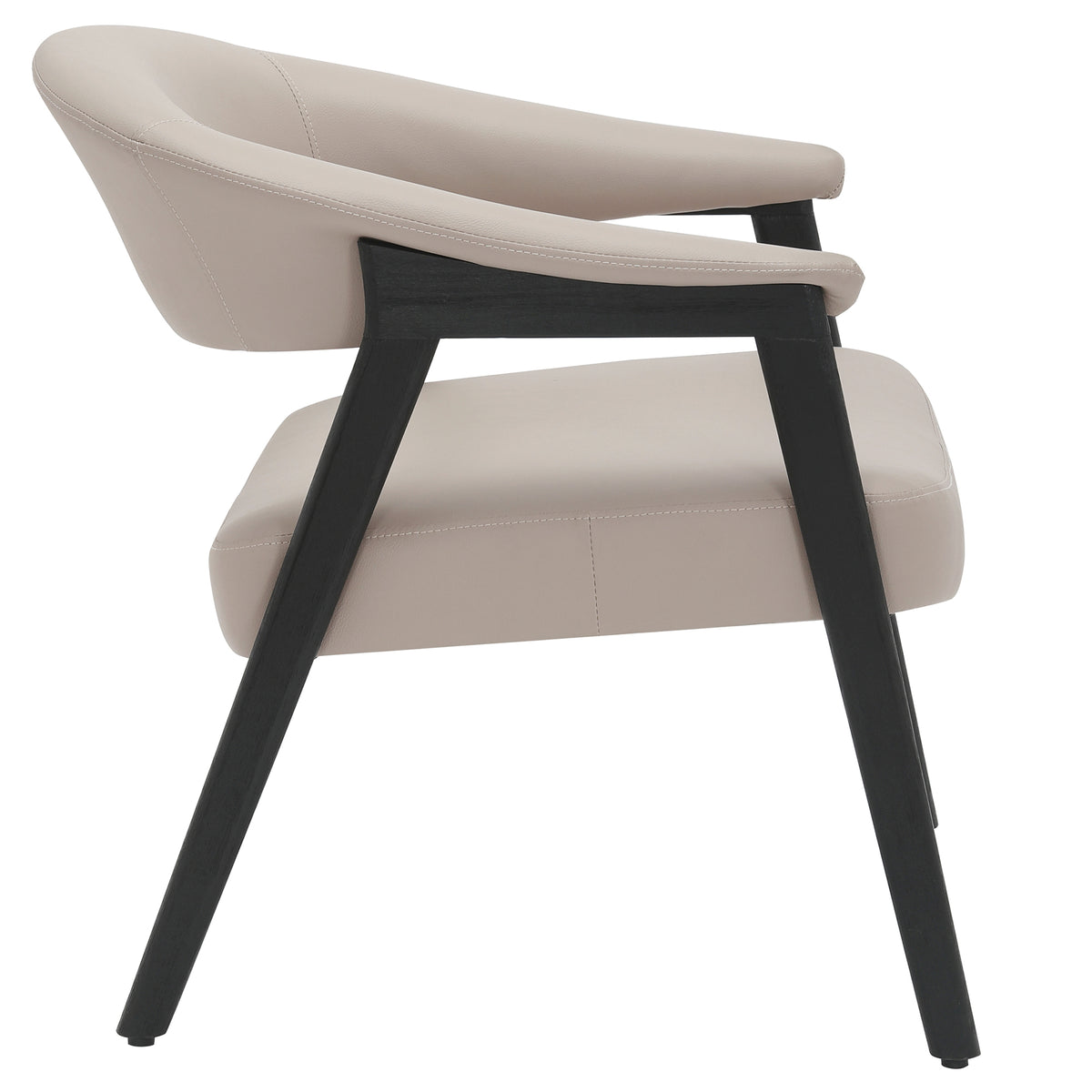 Bexley Accent Chair (Mushroom and Black)