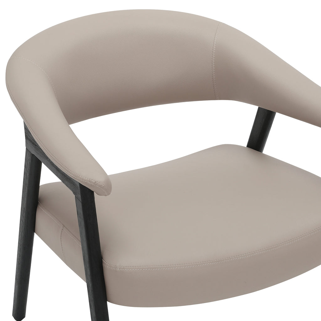 Bexley Accent Chair (Mushroom and Black)