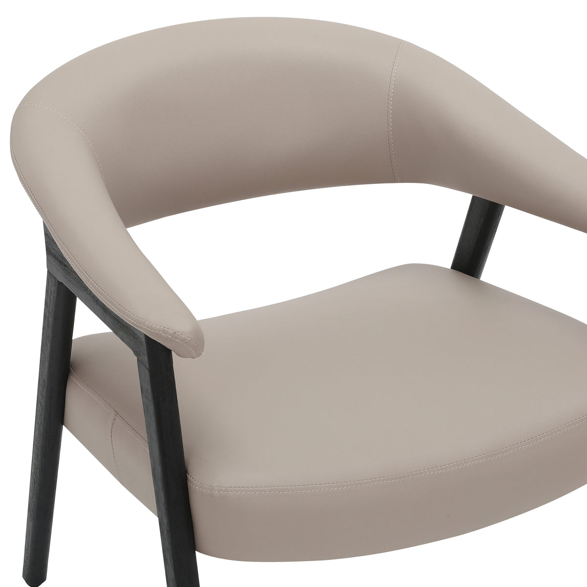 Bexley Accent Chair (Mushroom and Black)