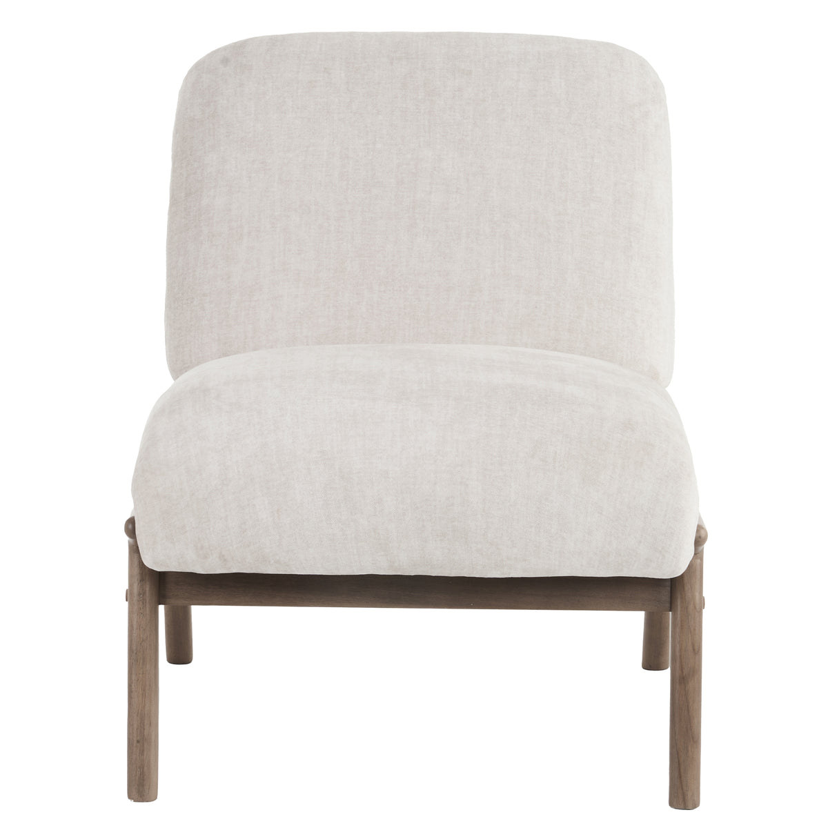 Lisson Accent Chair (Beige and Walnut)