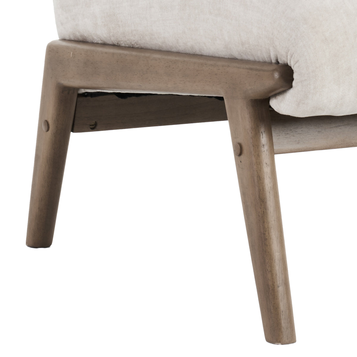 Lisson Accent Chair (Beige and Walnut)