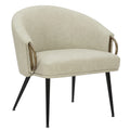 Zita Accent Chair (Vintage Ivory and Black and Aged Gold)