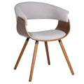 Holt Accent and Dining/Lounge Chair (Grey and Walnut) (Set of 2)