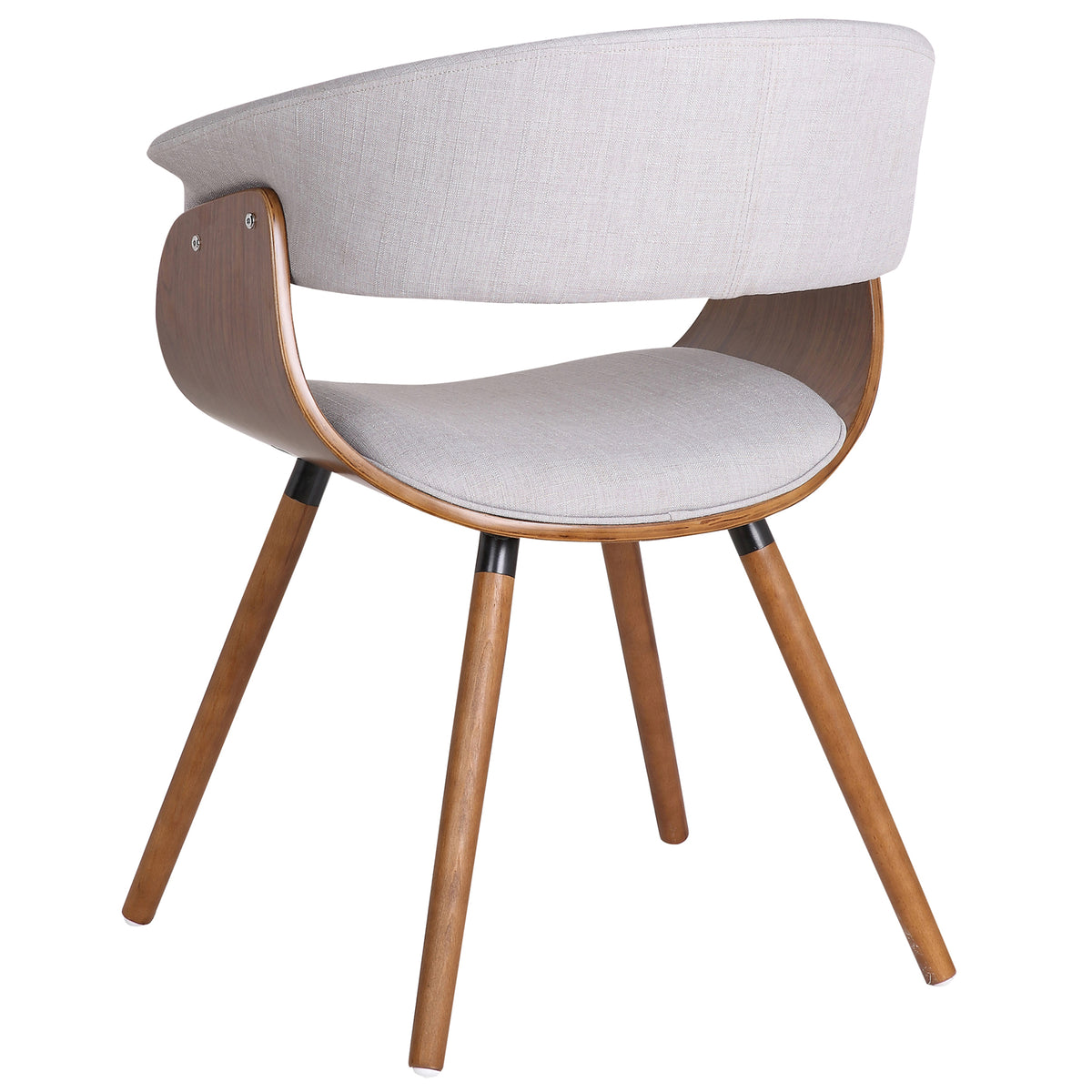 Holt Accent and Dining/Lounge Chair (Grey and Walnut) (Set of 2)