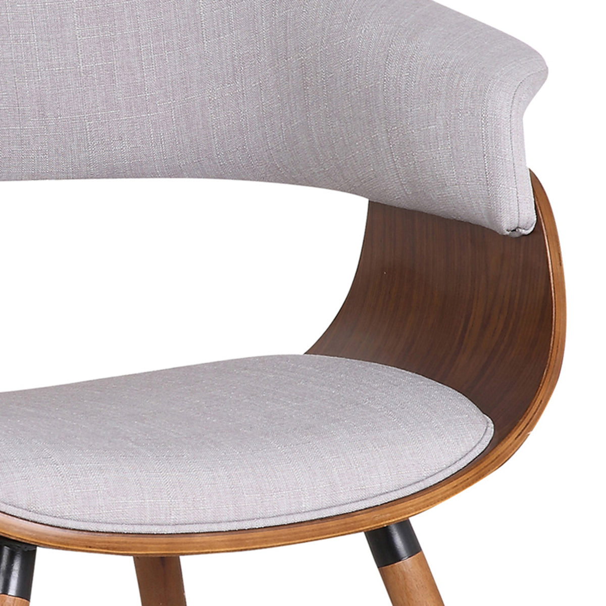 Holt Accent and Dining/Lounge Chair (Grey and Walnut) (Set of 2)