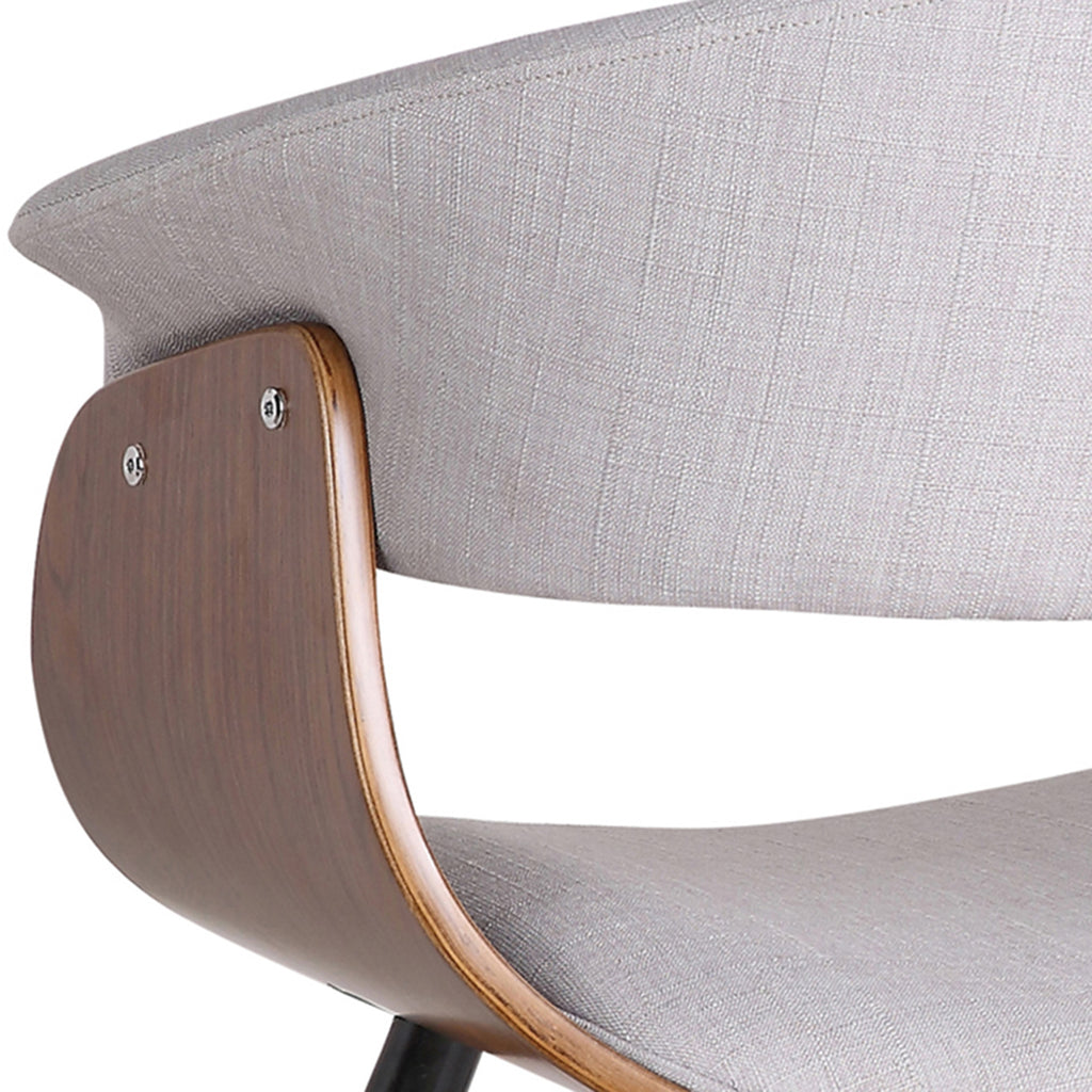 Holt Accent and Dining/Lounge Chair (Grey and Walnut) (Set of 2)