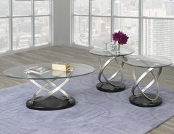 3-Piece Coffee Set (Black/Silver)