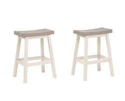 Counter Stool (Grey/White) (Set of 2) - 11225-24-OW