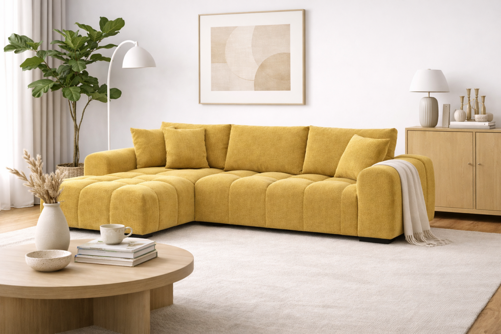 Zara LHF Sectional (Yellow)
