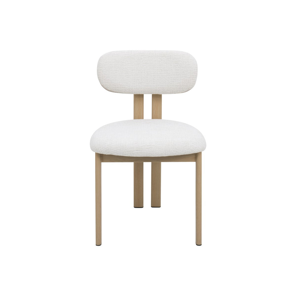 Dining Chair (Oak/Ivory) (Set of 2)