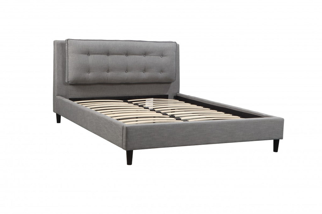 Queen Platform Bed (Grey)