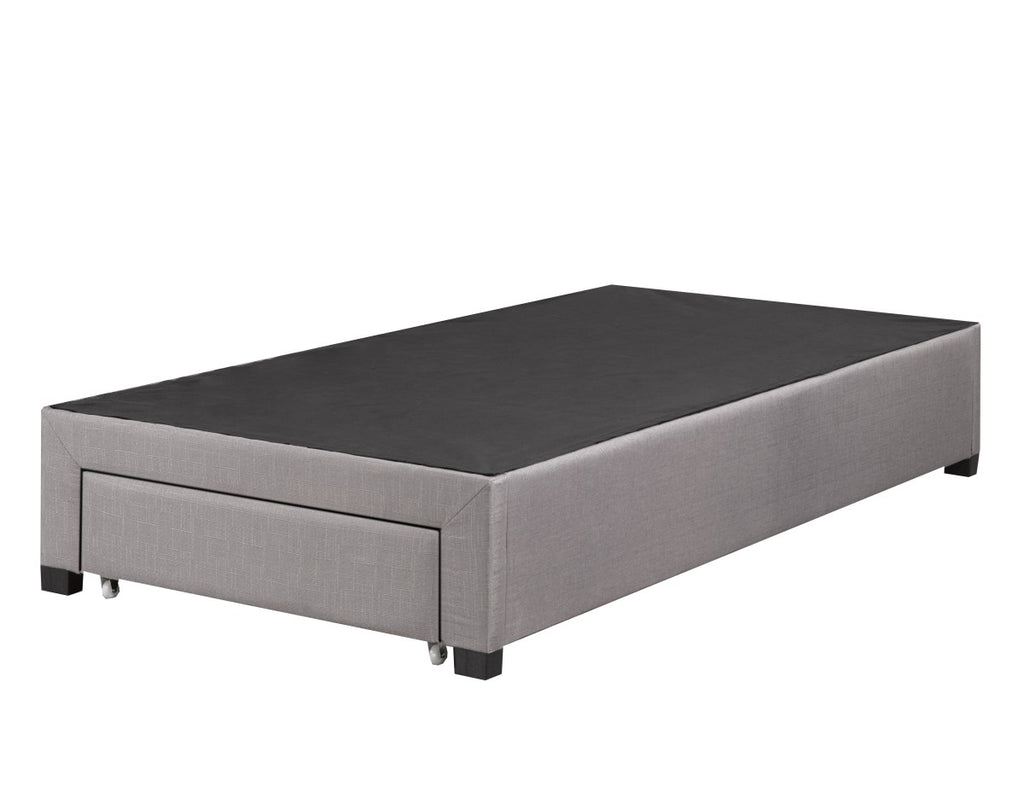 Bradley Twin Bed Base (Grey)