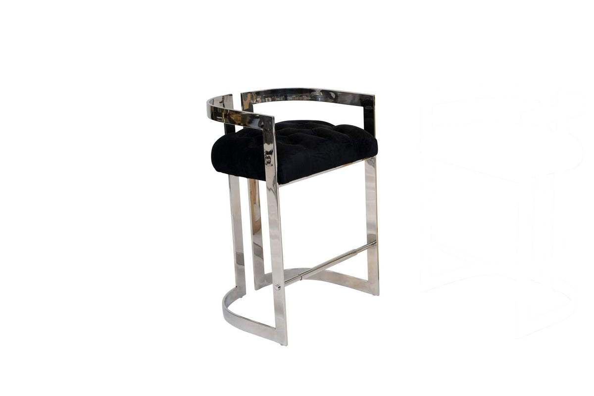 Lynda Pub Chair – Silver