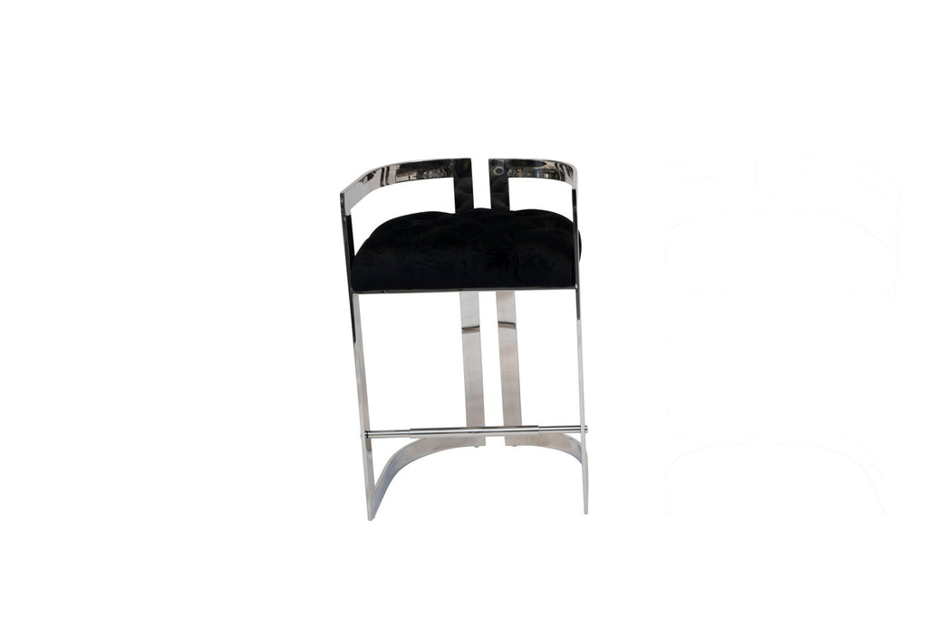 Lynda Pub Chair – Silver