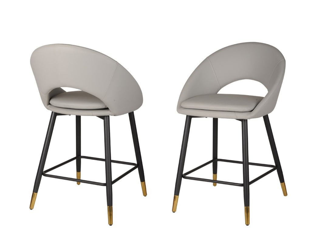 Mila Counter Stool (Grey) (Set of 2)