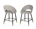 Mila Counter Stool (Grey) (Set of 2)