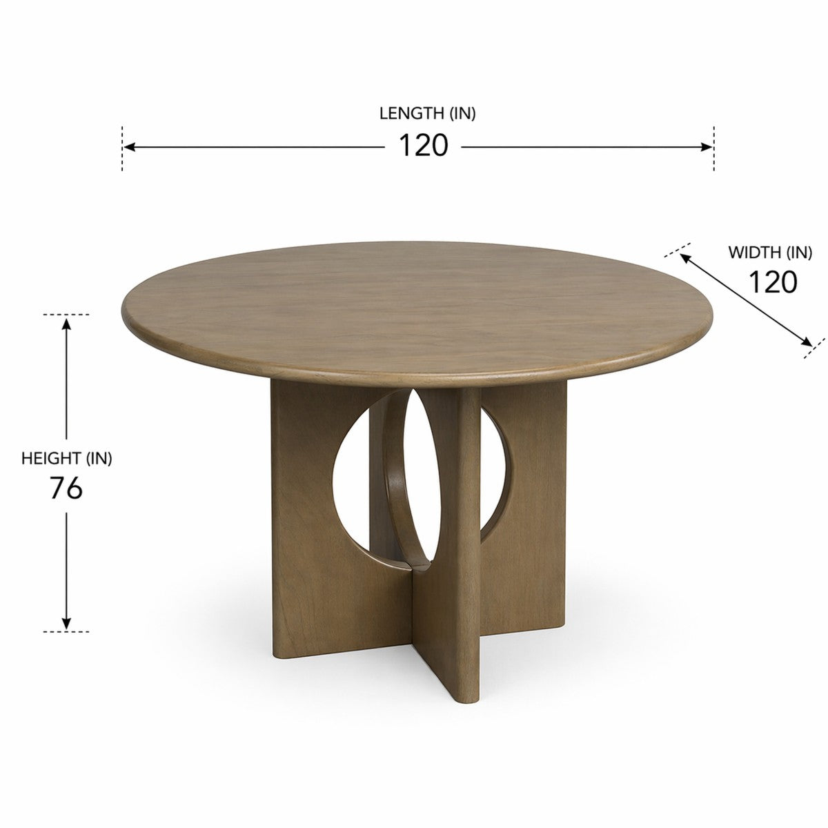 Dining Table (Natural Oak) - 854885