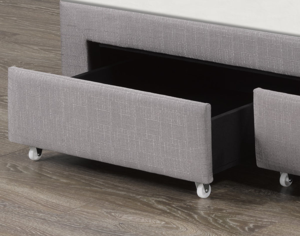 Bradley Full Bed Base (Grey)