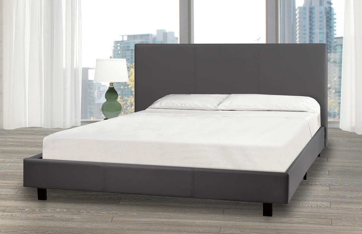Queen Platform Bed (Grey) - 3032