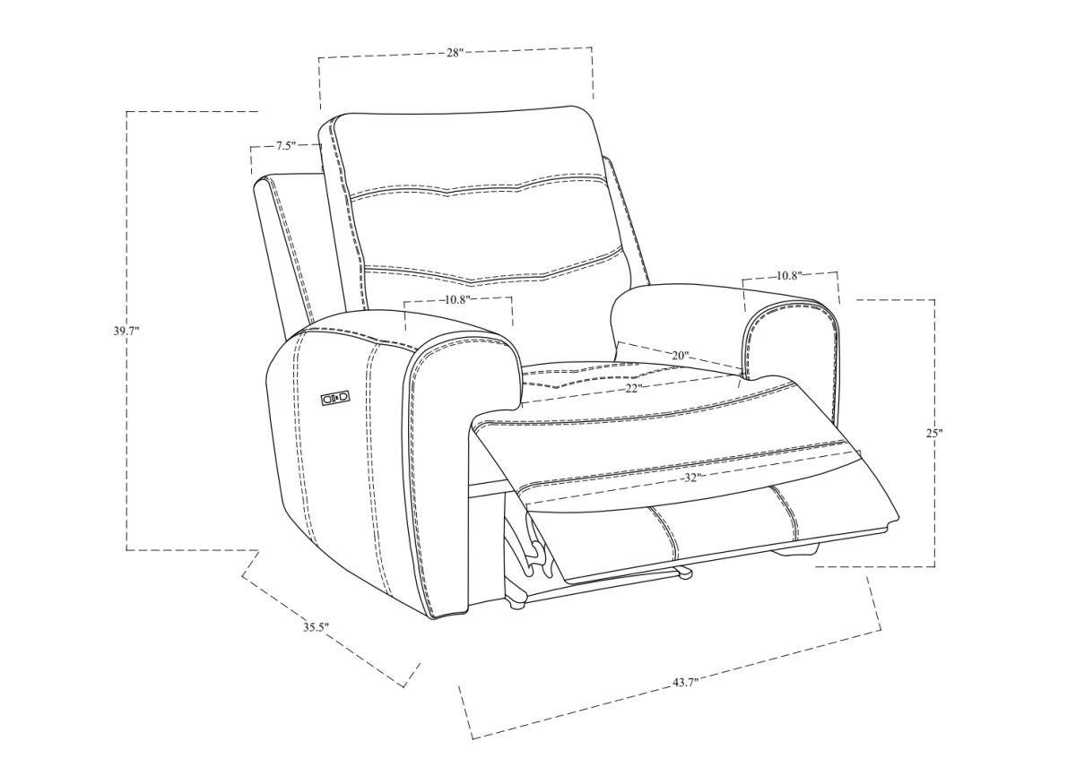 Nola Power Recliner (Taupe)