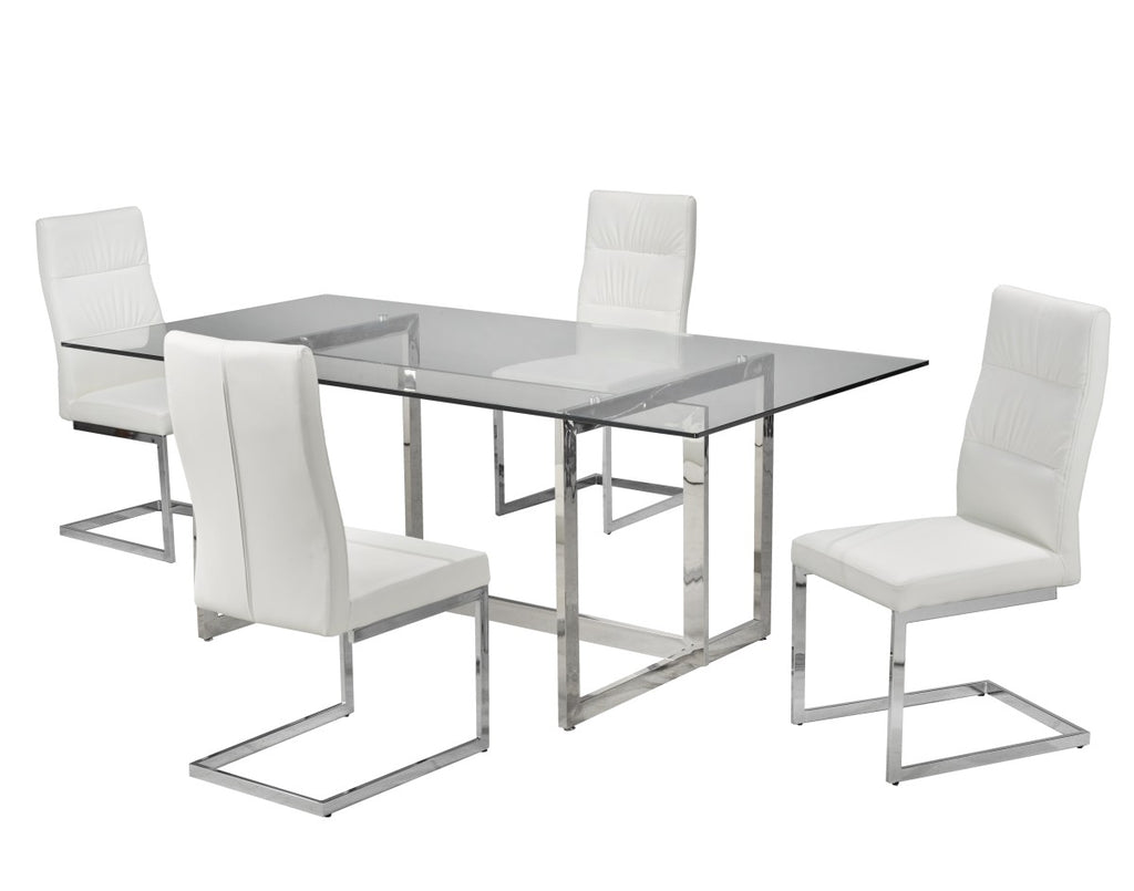 5-Piece Dining Set (White)