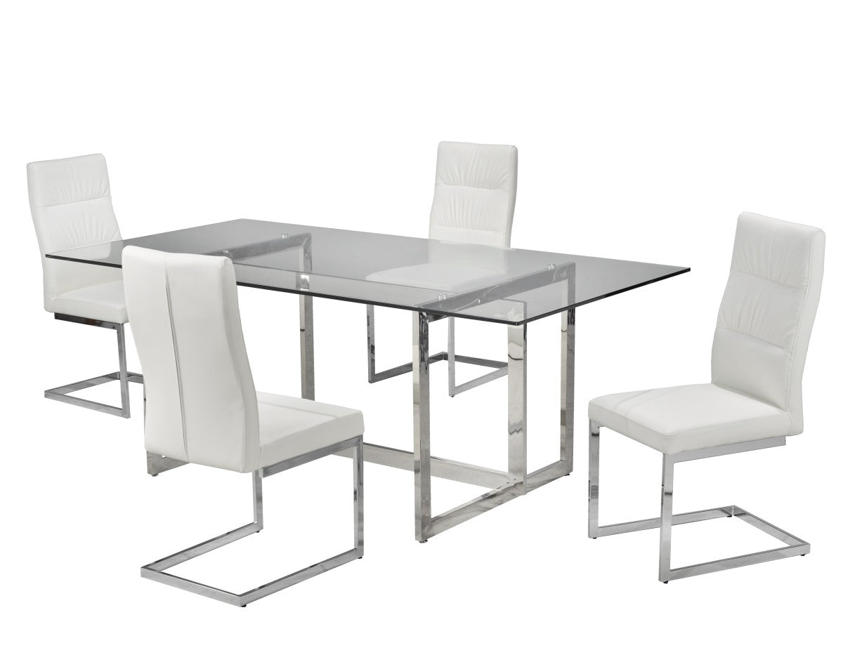 5-Piece Dining Set (White)