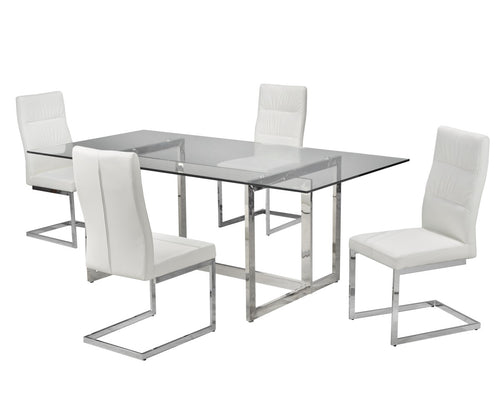 5-Piece Dining Set (White)