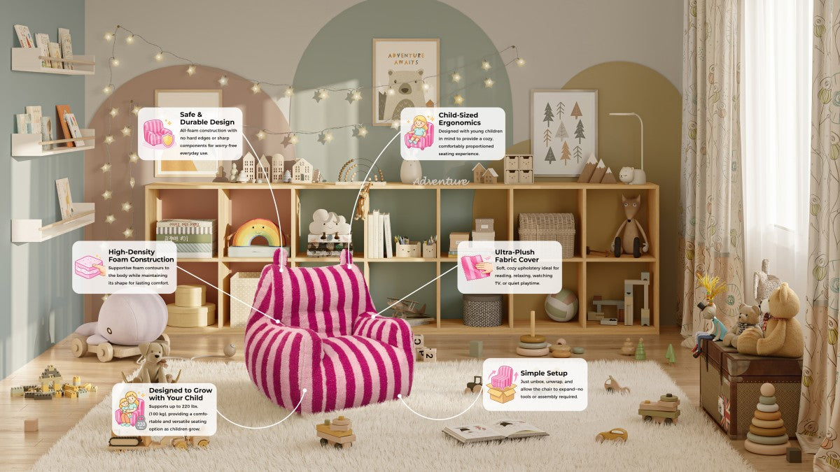 Kids' Chair (Pink)