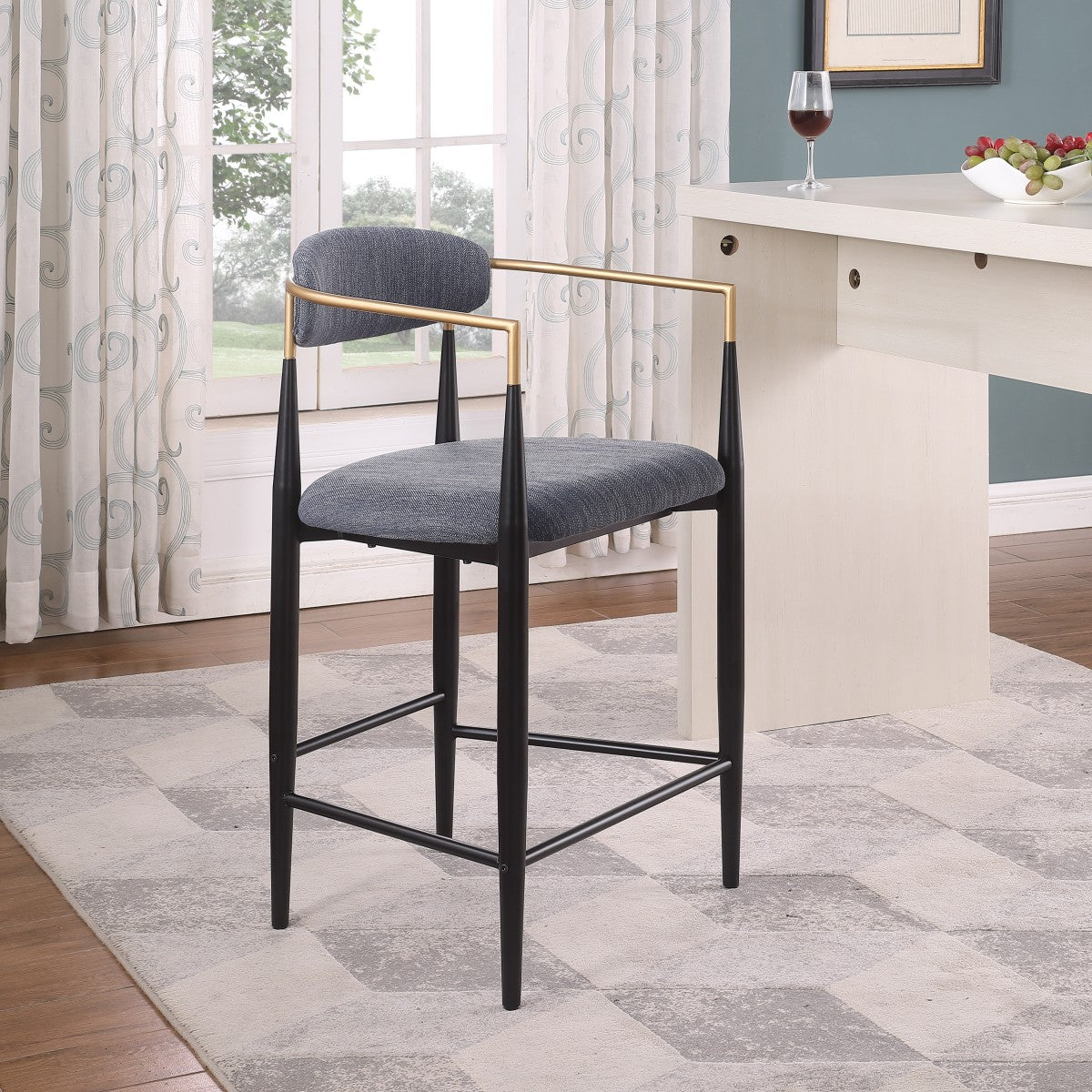 Counter Stool (Grey) (Set of 2) - 61327