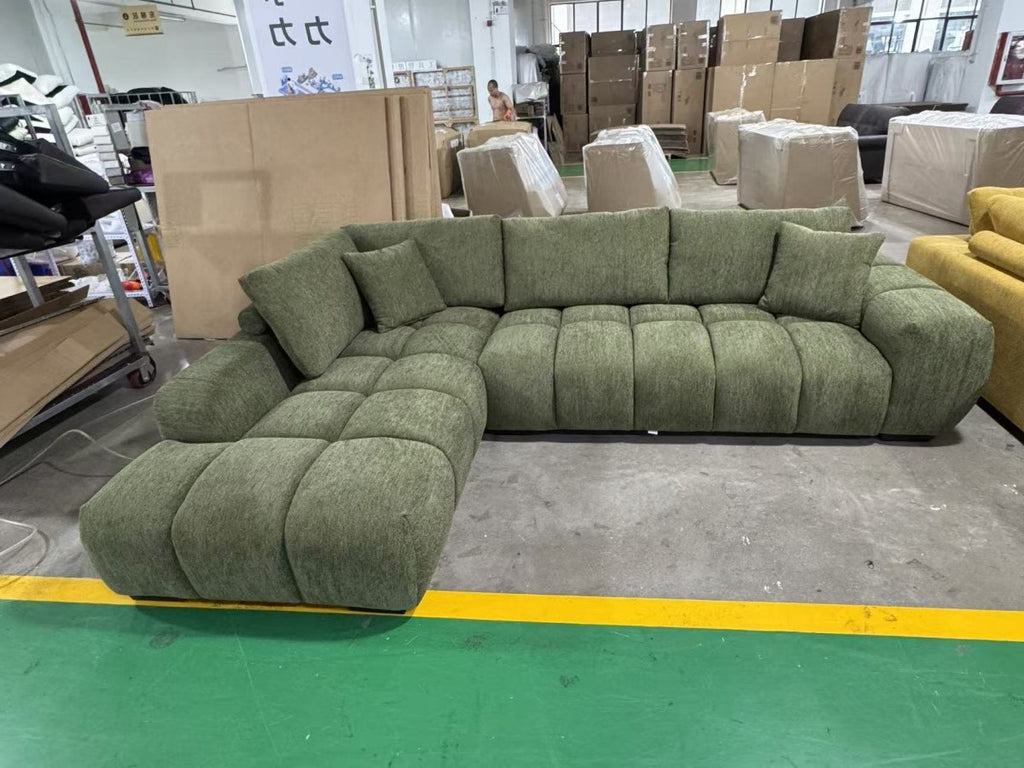 Zara LHF Sectional (Green)