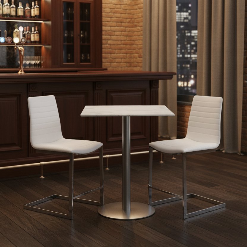 Hurricane & Pringle Marble-Top Pub Set