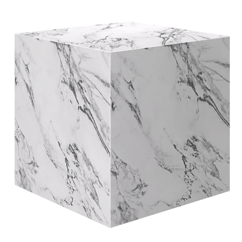 Artemis Square Accent Table (Bulgari White)