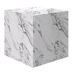 Artemis Square Accent Table (Bulgari White)