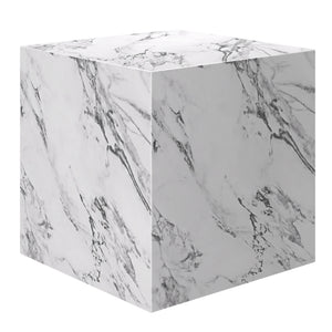 Table d'appoint carrée Artemis (Blanc Bulgari)