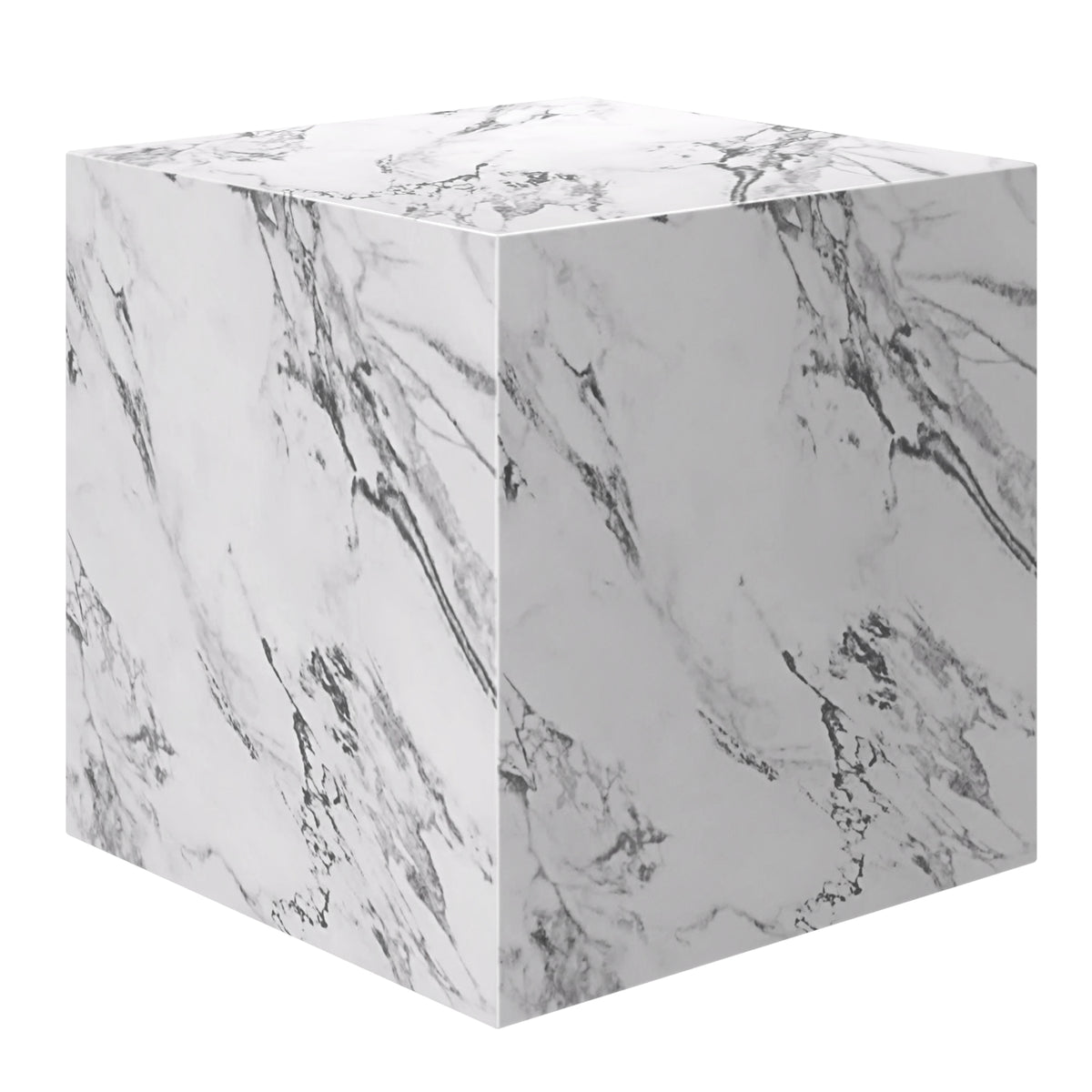Artemis Square Accent Table (Bulgari White)