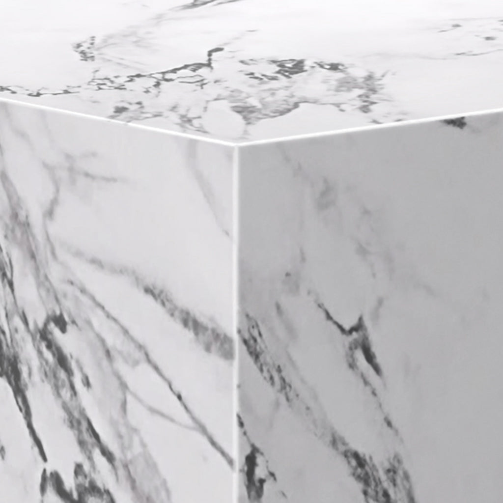 Artemis Square Accent Table (Bulgari White)