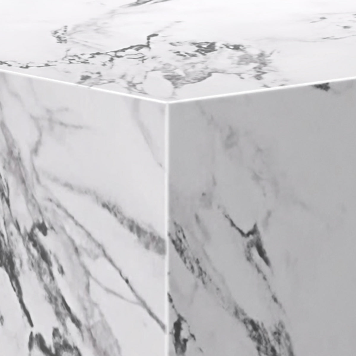 Artemis Square Accent Table (Bulgari White)