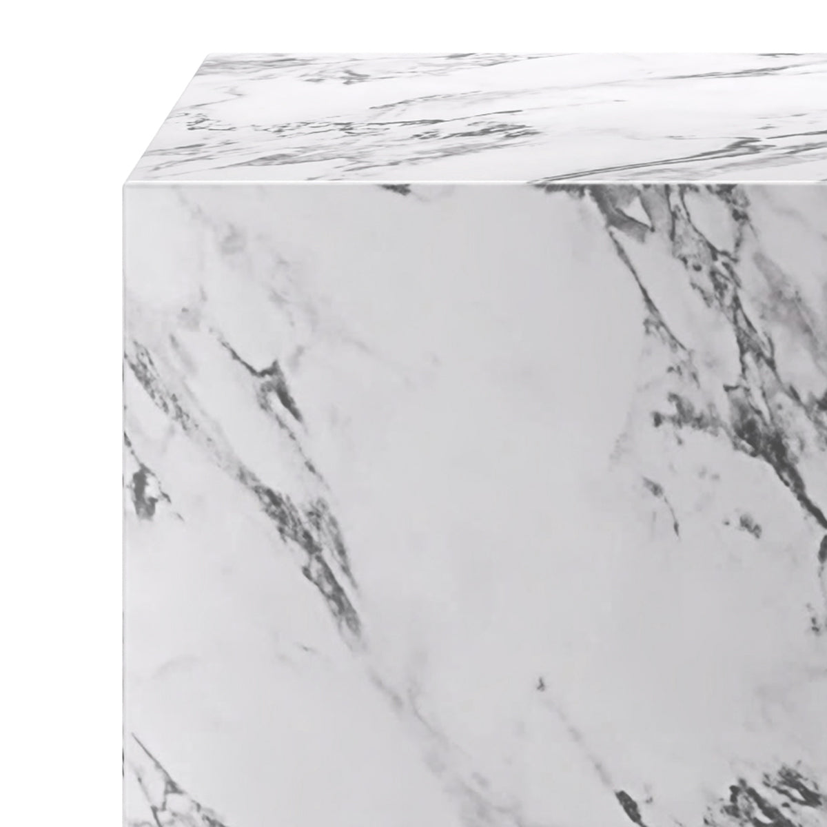 Artemis Square Accent Table (Bulgari White)