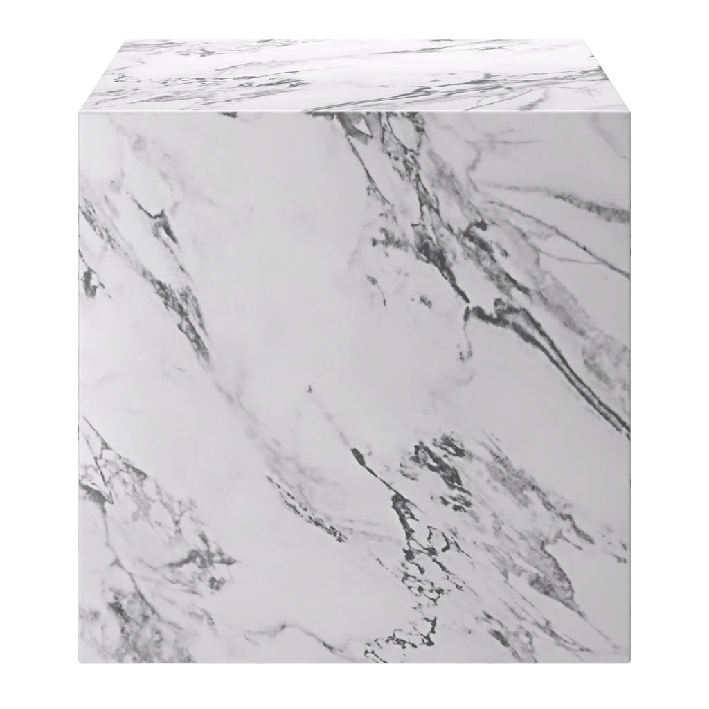 Artemis Square Accent Table (Bulgari White)