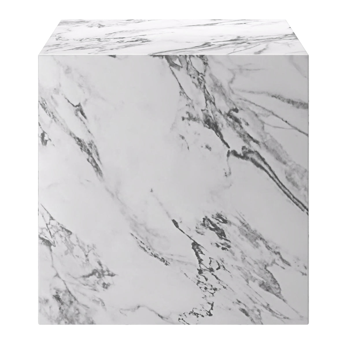 Artemis Square Accent Table (Bulgari White)