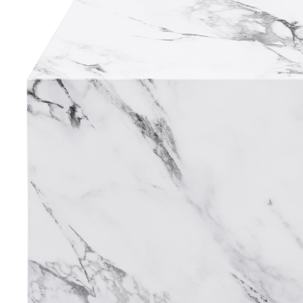 Artemis Square Accent Table (Bulgari White)