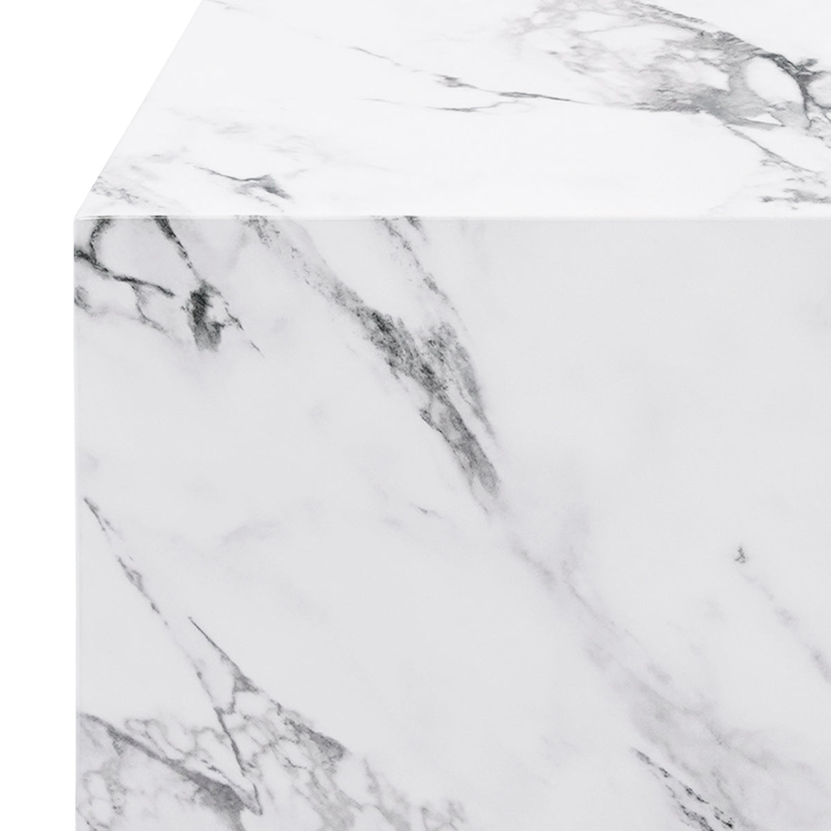 Artemis Square Accent Table (Bulgari White)