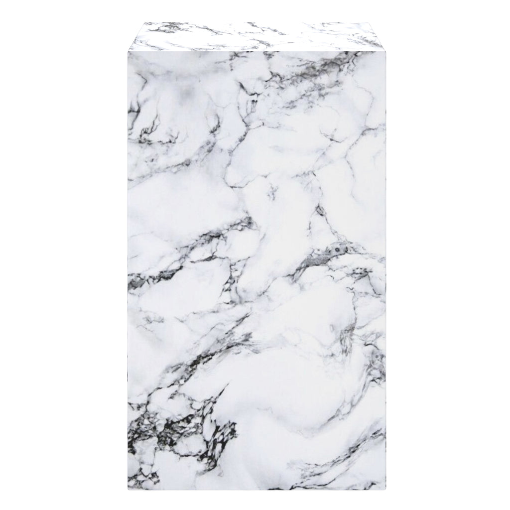 Artemis Tall Accent Table (Bulgari White)