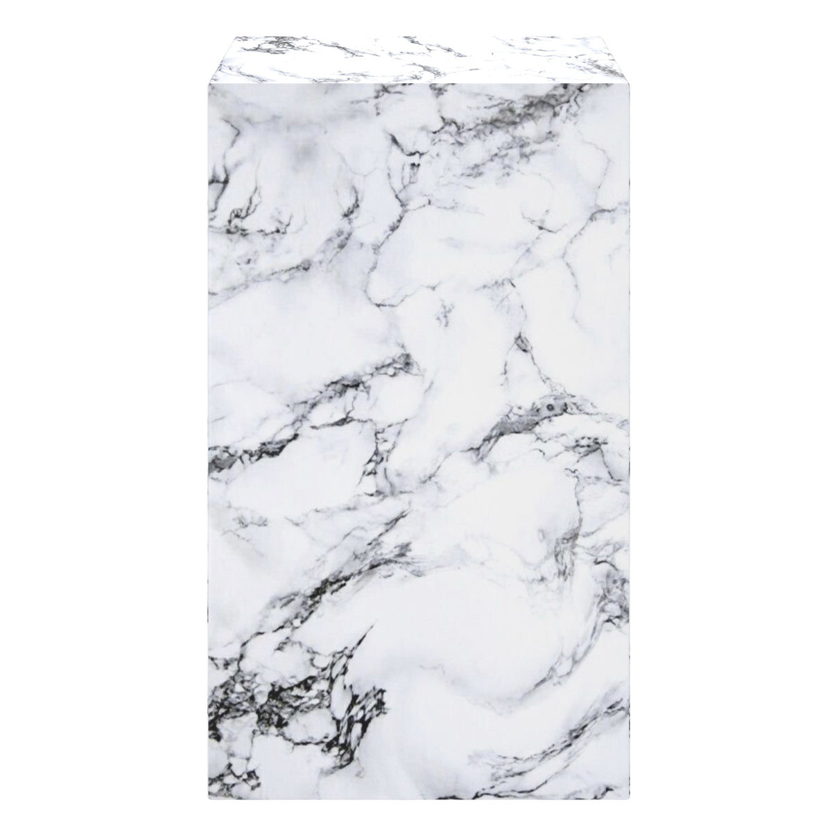 Artemis Tall Accent Table (Bulgari White)
