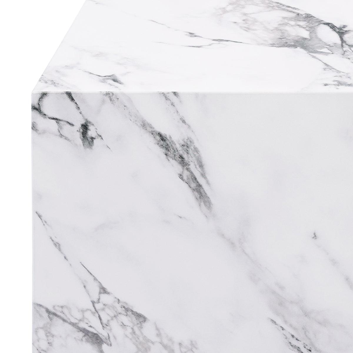 Artemis Tall Accent Table (Bulgari White)