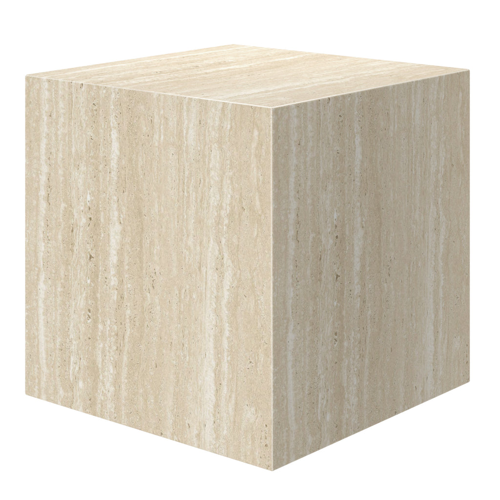 Artemis Square Accent Table (Travertine)