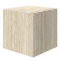 Artemis Square Accent Table (Travertine)