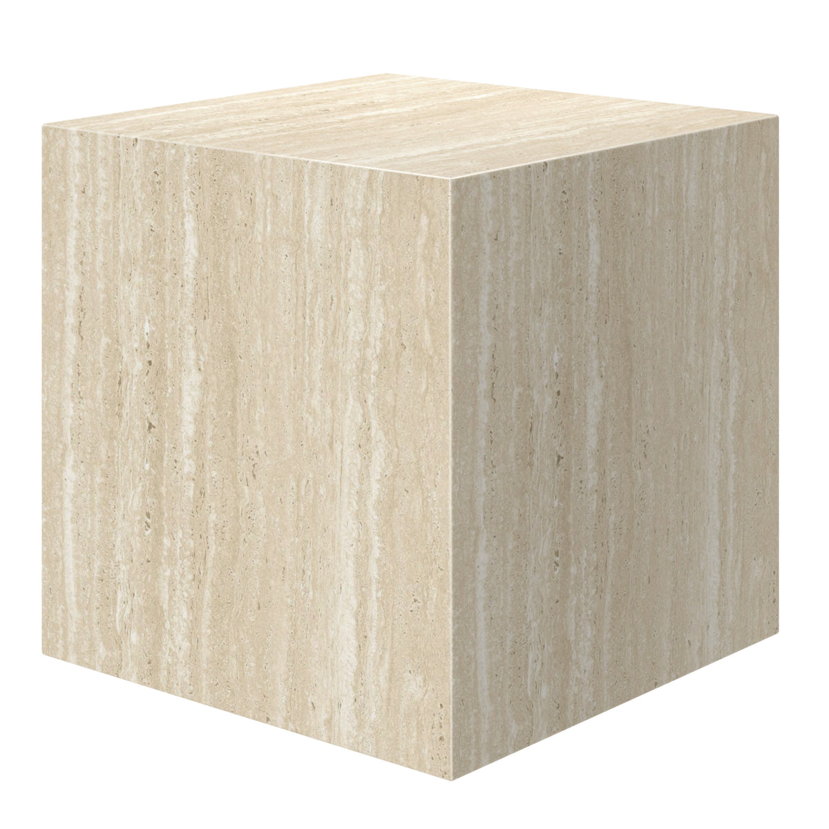 Artemis Square Accent Table (Travertine)