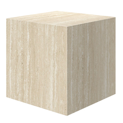 Artemis Square Accent Table (Travertine)
